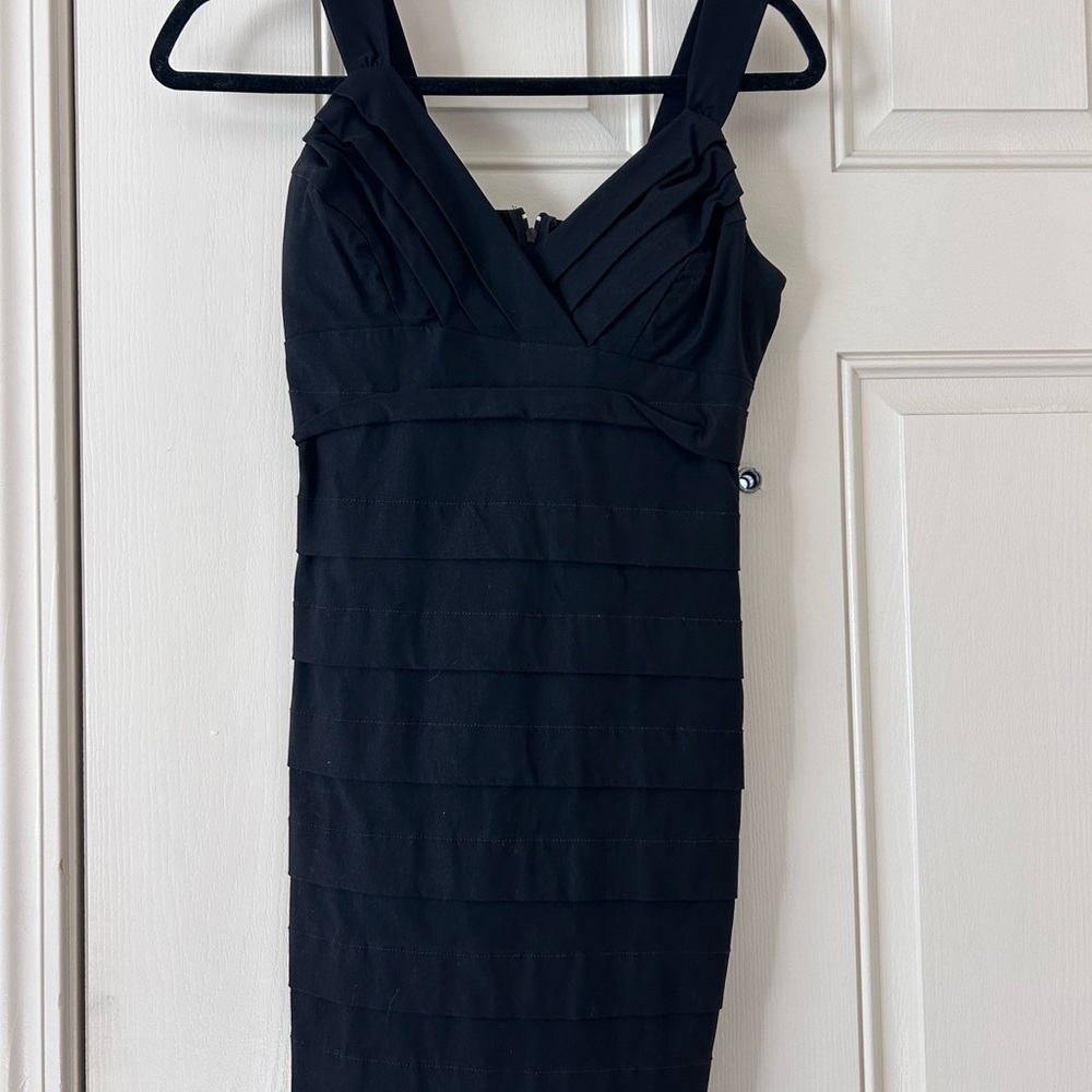 Ruby Rox Black Layered Mini Dress